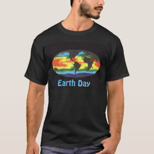 Earth Day 2012 - Global sea surface temperature T-Shirt