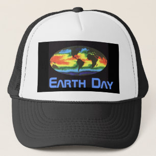 Earth Day 2012 - Global sea surface temperature Trucker Hat