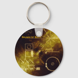 Earth Day 2012 - Sounds of Earth gold record Keychain