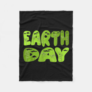 Earth Day 2022 Environmental Protection Celebratio Fleece Blanket