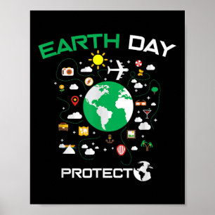 Earth Day 2022 Environmental Protection Save The P Poster