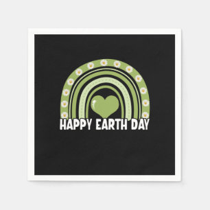 Earth Day 2022 Happy Earth Day Rainbow Napkin