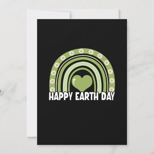 Earth Day 2022 Happy Earth Day Rainbow Save The Date (Front)