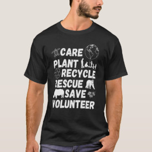 Earth Day 2023 Save Bees Rescue Animals Plant Tree T-Shirt