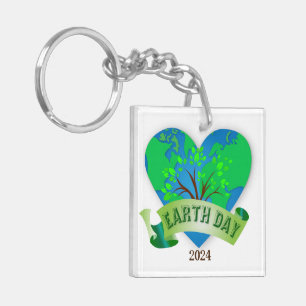 Earth Day 2024 Keychain