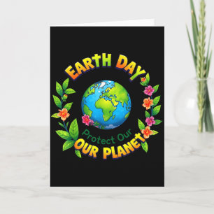Earth Day 2025 Earth Happy Earth Day Shirt Cute Ea Card