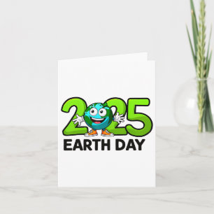 Earth Day 2025 Funny Earth Day Birthday Kids Boys  Card