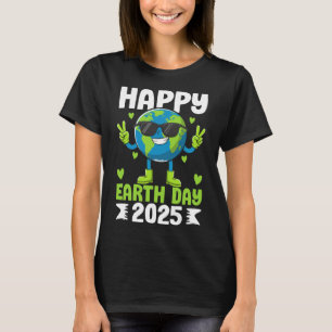 Earth Day 2025 Happy Earth Day Save The Planet Cut T-Shirt