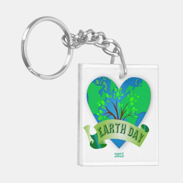 Earth Day 2025 Keychain (Front Left)