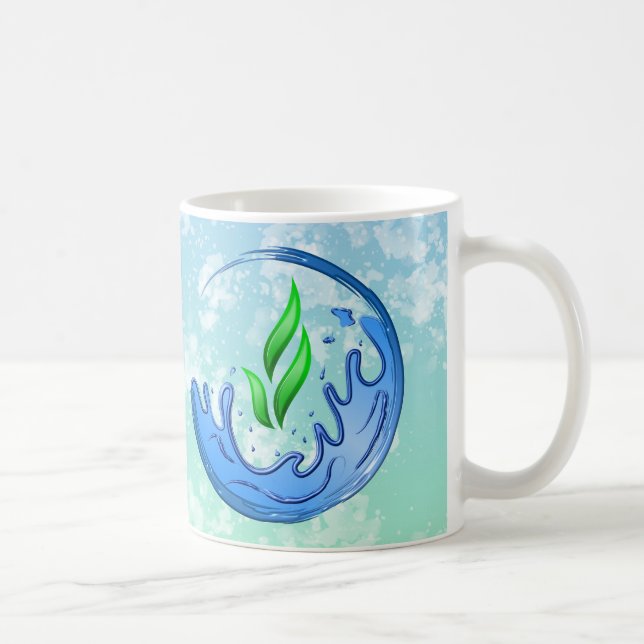 Earth Day 2025 Our Power Our Planet Crest Coffee Mug (Right)