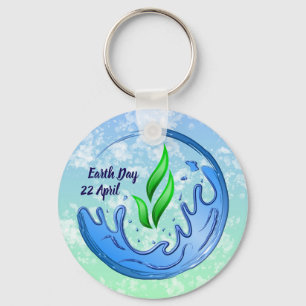 Earth Day 2025 Our Power Our Planet Crest Keychain