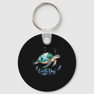 Earth Day 2025 Restore Earth Sea Turtle For Kids M Keychain