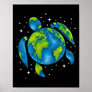 Earth Day 2025 Restore Recycle Sea Turtle Save The Poster