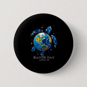 Earth Day 2025 Save Earth Sea Turtle Art Save The 2 Inch Round Button