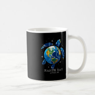 Earth Day 2025 Save Earth Sea Turtle Art Save The Coffee Mug