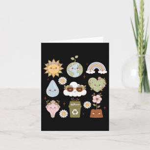 Earth Day 2025 Sublimation Positive Vibes Save The Card