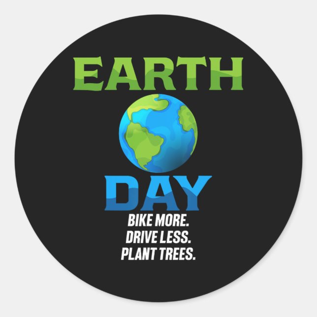 Earth Day 2  Classic Round Sticker (Front)