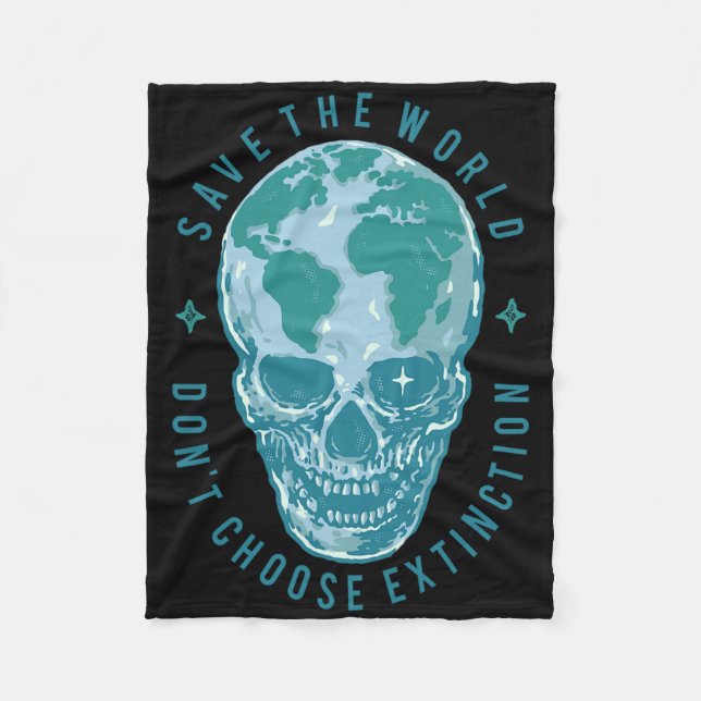 Earth Day 6  Fleece Blanket (Front)