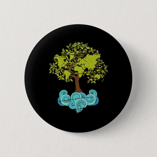 Earth Day 7  2 Inch Round Button (Front)