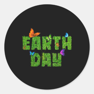 Earth Day 9  Classic Round Sticker