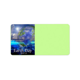 Earth Day Address Label