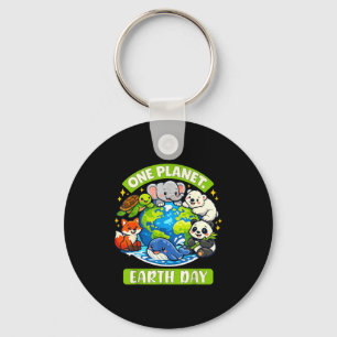 Earth day animal lovers for kids boys girls keychain