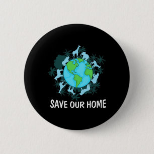 Earth Day Animals Conservation 2 Inch Round Button