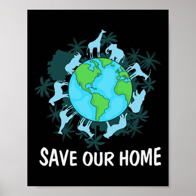 Earth Day Animals Conservation  Poster (Front)
