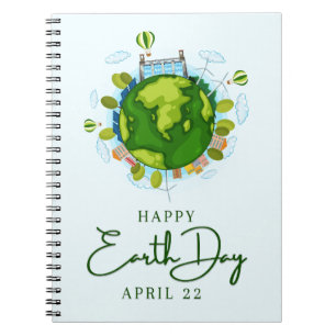 Earth Day April 22 Notebook