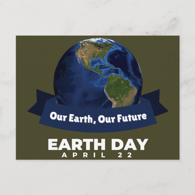 Earth Day April 22 Postcard (Front)