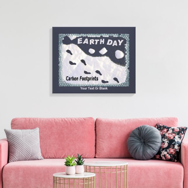 Earth Day - Carbon Footprints Canvas Print (Insitu(LivingRoom))