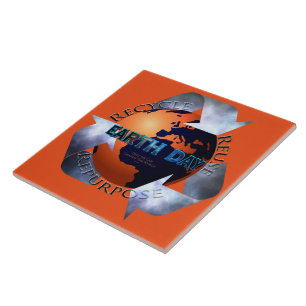 Earth Day Change The World Tile