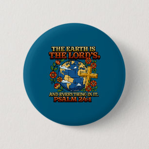 Earth day climate change awareness environmental 2 inch round button