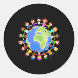 Earth Day Costume Kids Earth Day Men Youth Boys Gi Classic Round Sticker