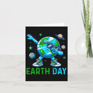 Earth Day Dabbing Earth Planet Environmentalist  Card