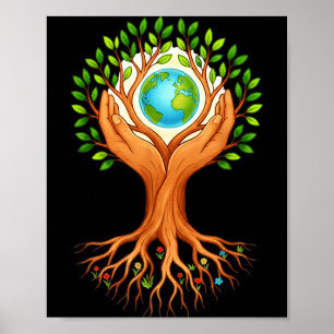 Earth day,earth day everyday women men poster