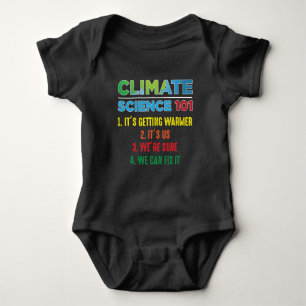 Earth Day Environment Climate Change Scientist Baby Bodysuit