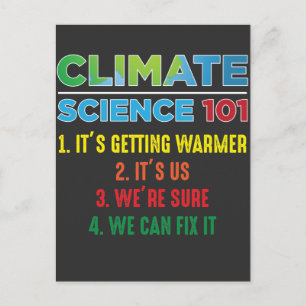 Earth Day Environment Climate Change Scientist Postcard