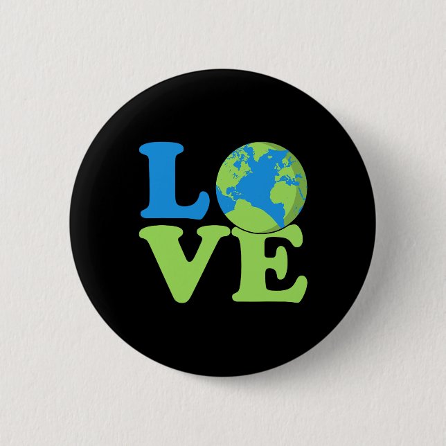 Earth Day Environment Friendly Ecology Environment 2 Inch Round Button (Front)
