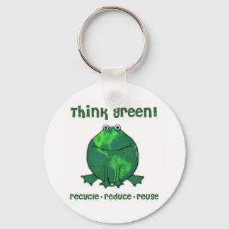 Earth Day Environmental Frog Keychain
