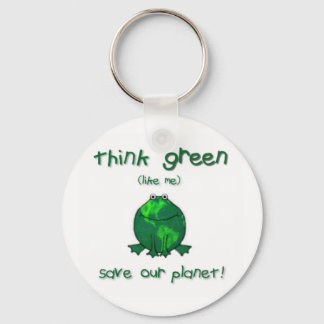 Earth Day Environmental Frog Keychain