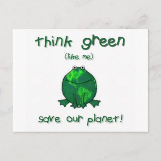 Earth Day Environmental Frog Postcard