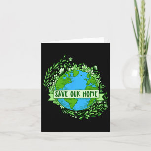 Earth Day Environmental Nature Planet Mens And Wom Card