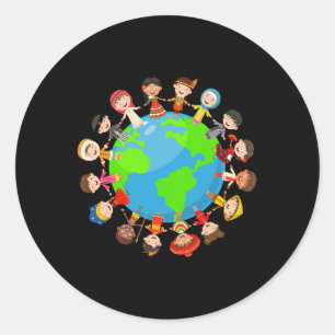 Earth Day Environmental Nature Planet Mens And Wom Classic Round Sticker