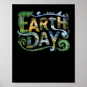 Earth Day Environmental Protection Save Tree & Poster