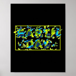 Earth Day Environmental Protection Save Tree & Poster