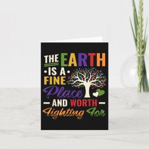 Earth Day Environmental Protection Stop Global War Card