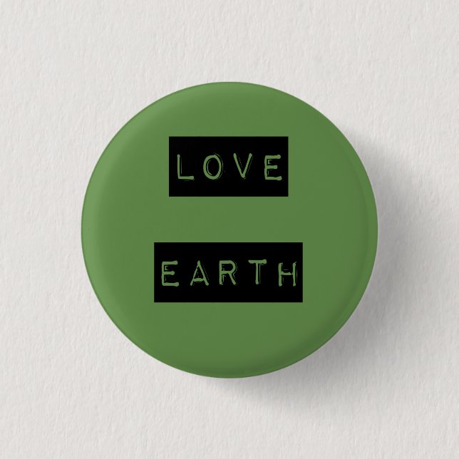 Earth Day Environmentalist Eco Gift Shirts 1 Inch Round Button (Front)