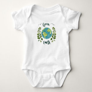 earth day, environmentally friendly, sustainable l baby bodysuit