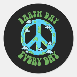 Earth Day Every Day 2 Classic Round Sticker